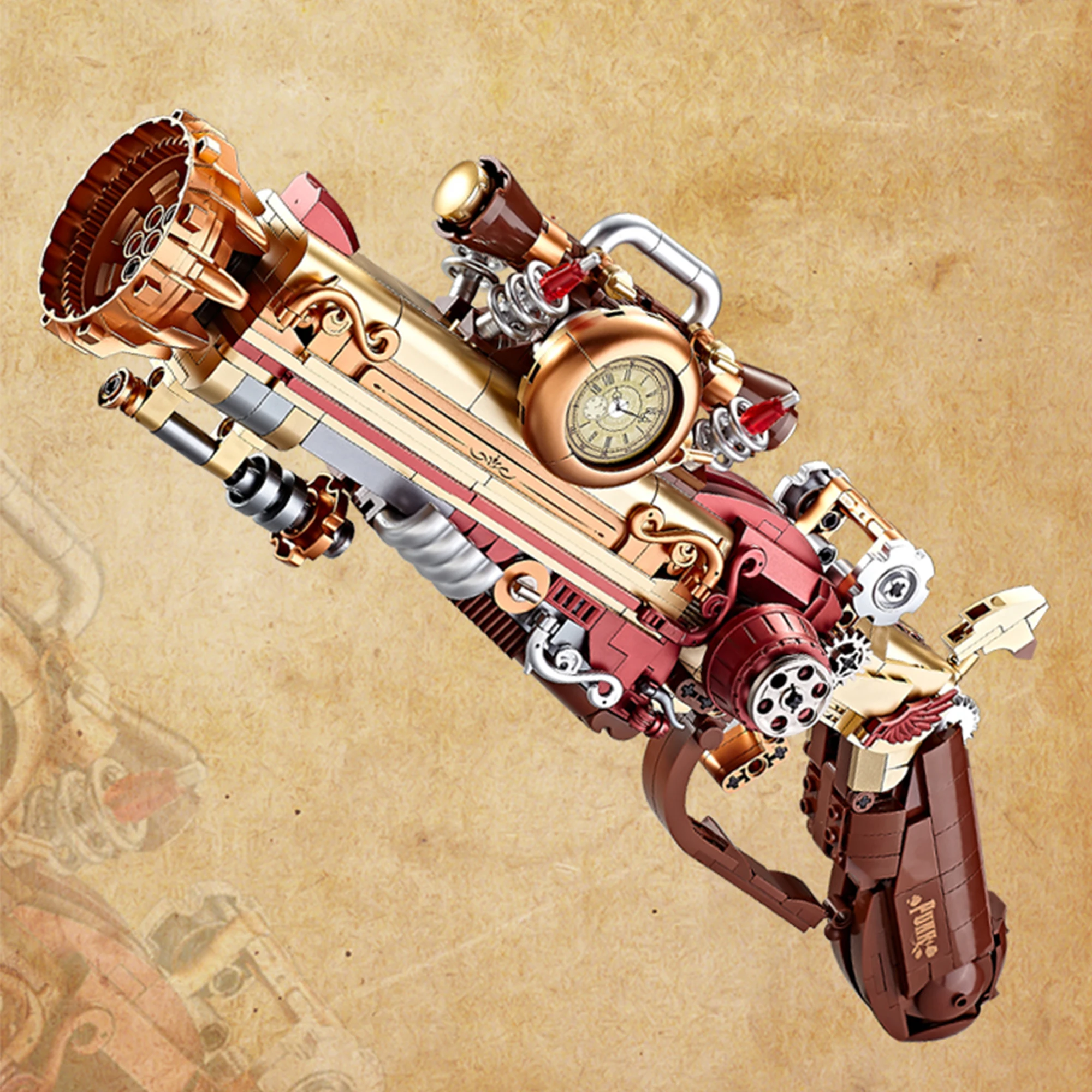 Steampunk Blazing Rose Pistol Cyberpunk Frost Sea Monster Gun
