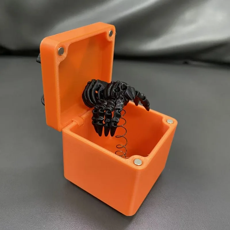 Christmas Halloween gift box, trick middle finger surprise gift box, various 3D printed toys
