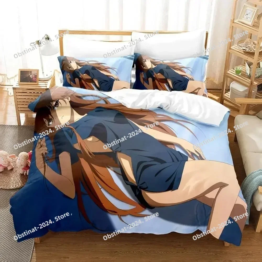3D Okami-san and Her Seven Companions Bedding Set Printed single Comforter Duvet Cover Pillow Case 3 Pieces Sets Kids Adult Size