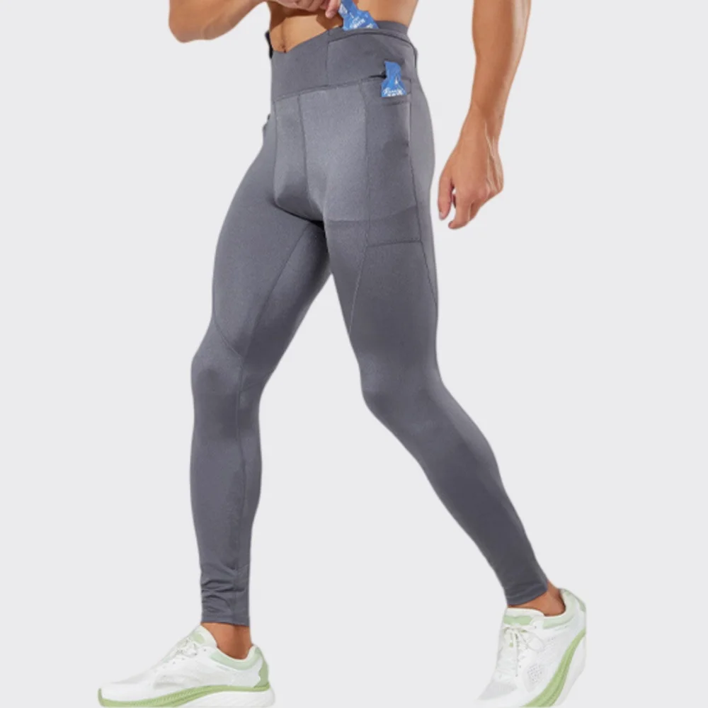 Men Summer Gym Compression Leggings Fitness Running Pants Mens Solid Color Quick Dry Joggings Tights Basketball Workout Trousers
