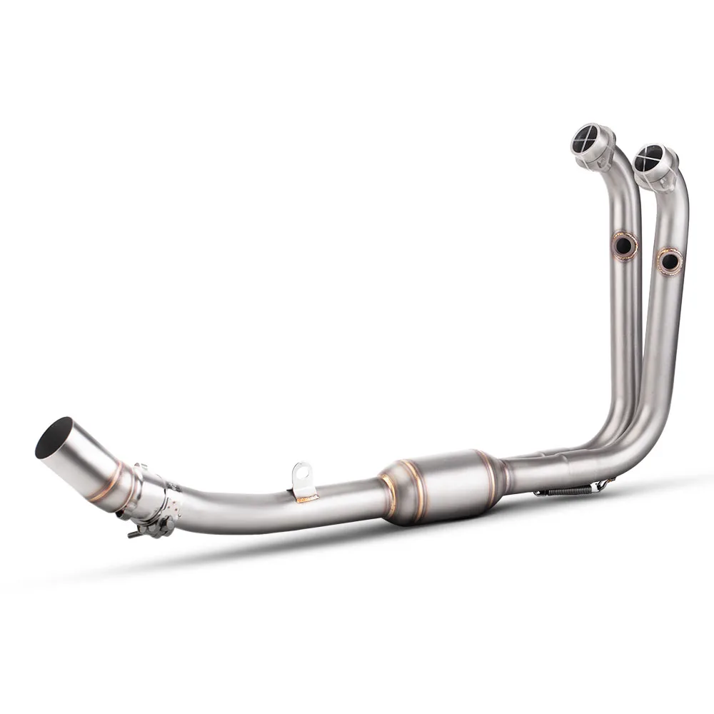 ل CF Moto 450sr 450SS 450 SR SS 2022-2025 دراجة نارية العادم الأنابيب تعديل الفولاذ الجبهة الأنابيب 51 مللي متر واجهة ربط الخمار