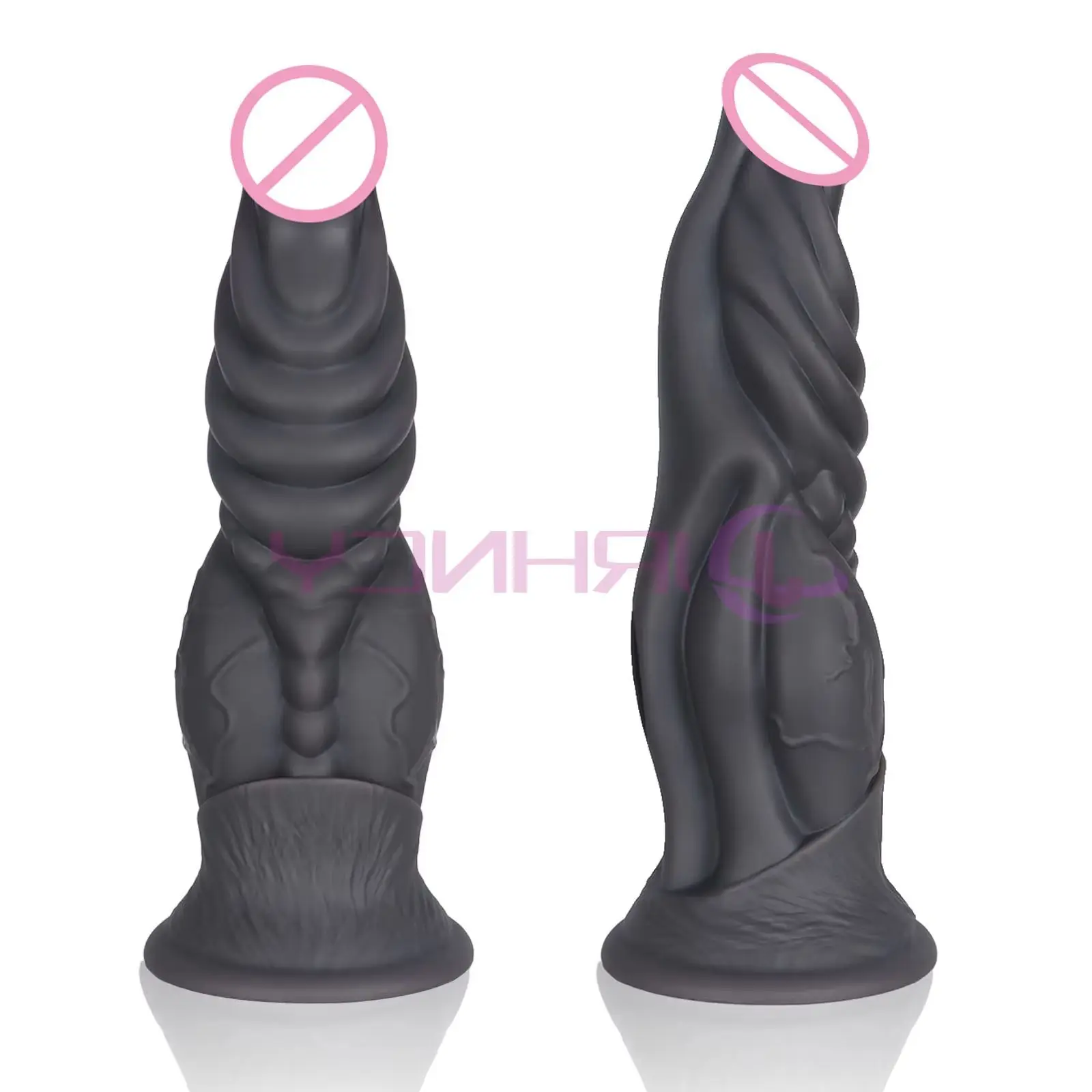 60-105mm Huge Anal Dildo Black Muscle Realistic Butt Plug Dildos Silicone Sex Toy for Women Men 18+ Anal Dilation G-spot Massage