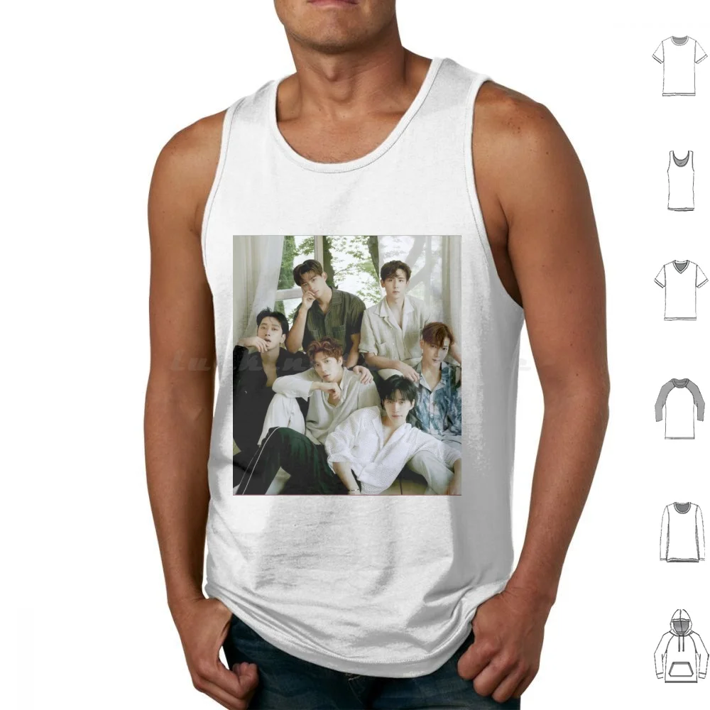 2pm Group Photo-2 Tank Tops Print Cotton 2pm 2pm Member 2pm Group 2pm Boy Band 2pm Korean 2pm Kpop 2pm Korean Band