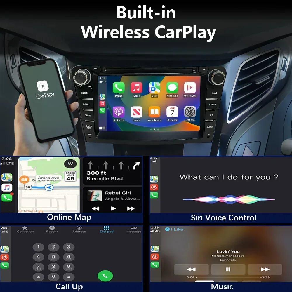 CHSTEK CarPlay OEM Car Radio for Hyundai I40 2011-2018 2019 Multimedia Navigation Player Android Audio GPS Bluetooth WIFI System