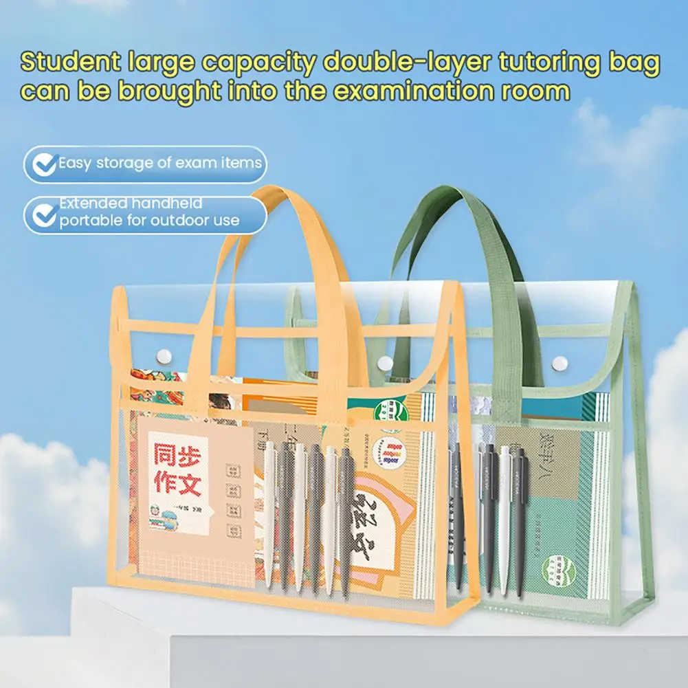 Расширяемая прозрачная пластиковая папка для файлов с застежкой-кнопкой, водонепроницаемая сумка для файлов формата А4, портативная сумка для документов, сумка для