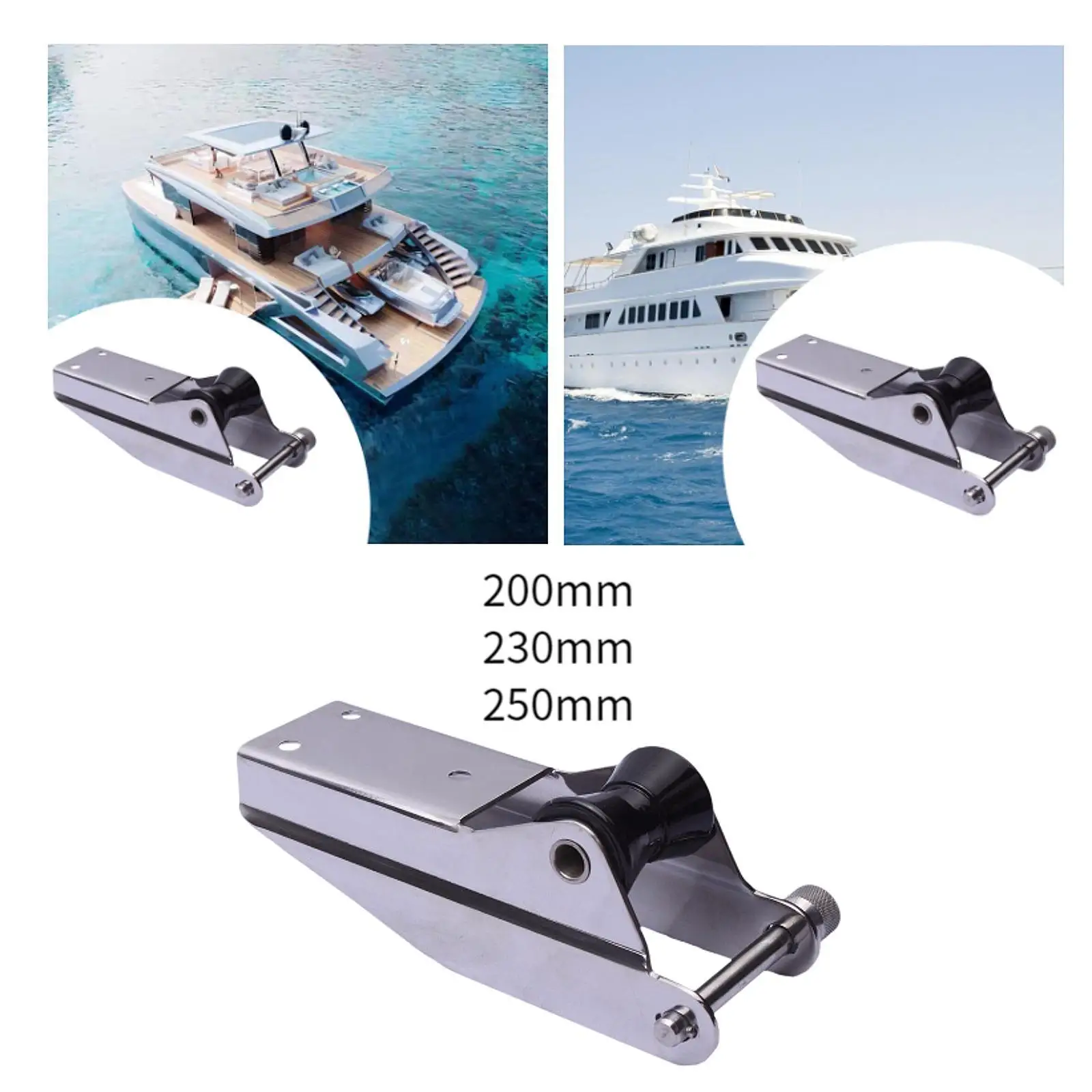 Boat Bow Anchor Roller High Strength Heavy Duty Boat Anchor Lift Roller Anchor Holder Easy to Install Support Stainless Steel
