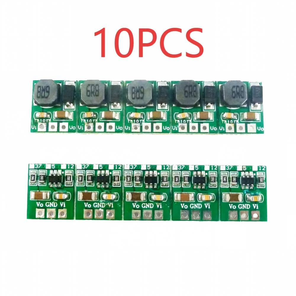 10Pcs Mini 5W High Efficiency Boost Converter Module DD0512MA 2.6-6V Input to 3.7/5/12V Output for Arduino