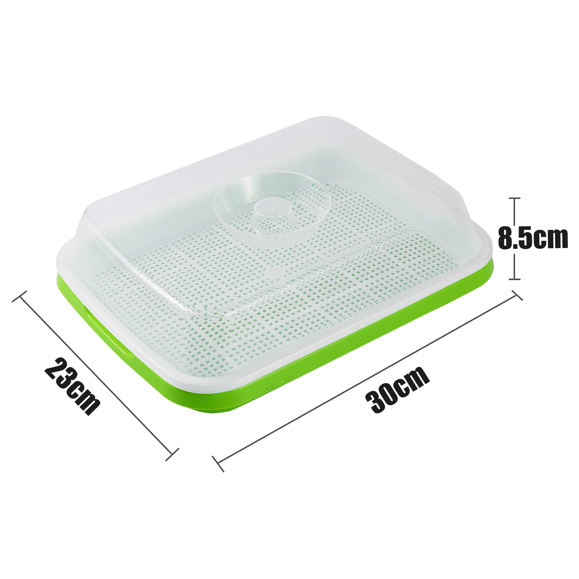 1 Set Sprout Dish Growing Pot Hydroponic Seedling Vegetable Beans Seeding Pot Household Plants Germination Tray Nursery With Lid