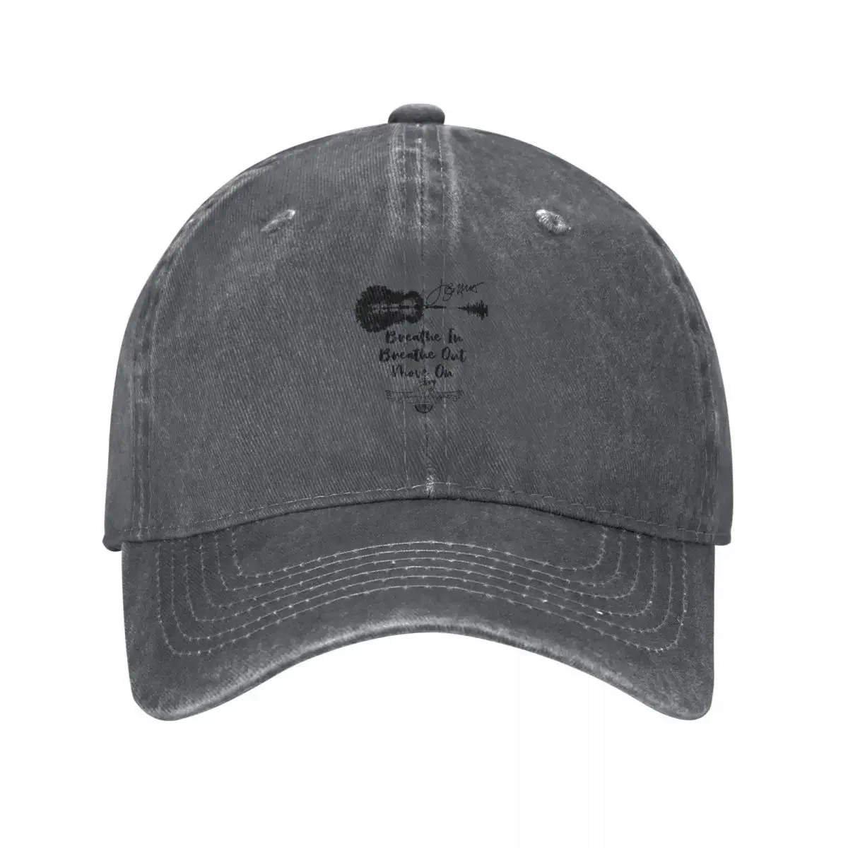 Breathe In Breathe Out Move On Jímm? Búffétt Keep Rolling No Matter Your Age Signature Unisex Tee, ,Cap Baseball Cap
