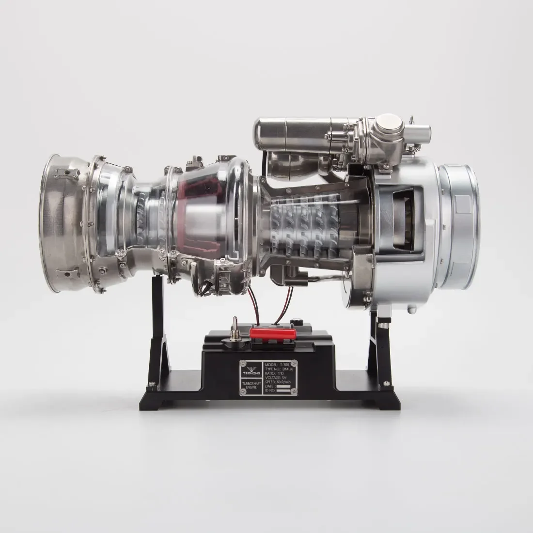 Black Hawk helicopter turboshaft engine turbojet fan engine model 3D three-dimensional metal assembly building block toy gift