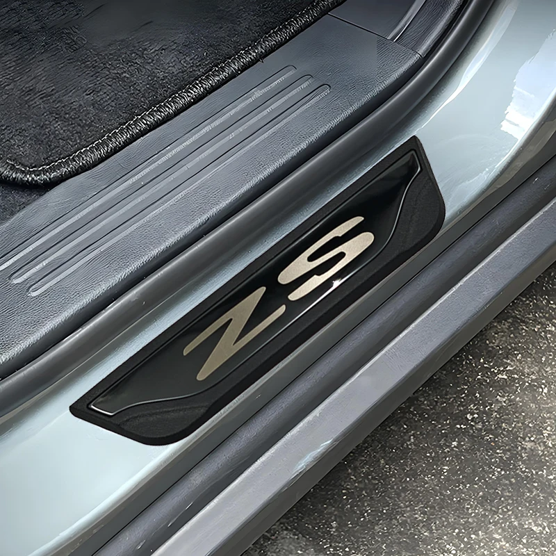 For MG ZS 2024 2023 2022 2021 2020 2019 2018 2017 Stainless Steel Door Sill Pedal Welcome Scuff Plate Trim Cover Decoration