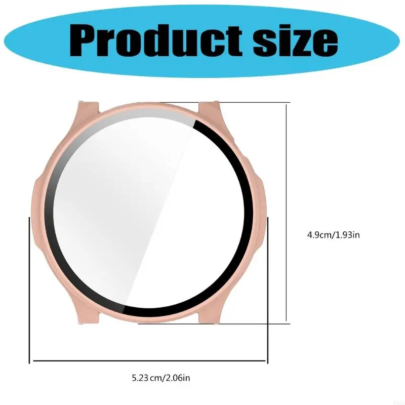 Tonton Cover Shell Screen Protector Tempered Glass Film Untuk Balance 2 Scratchproof Case Smartwatch Film Dustproof Case 193a