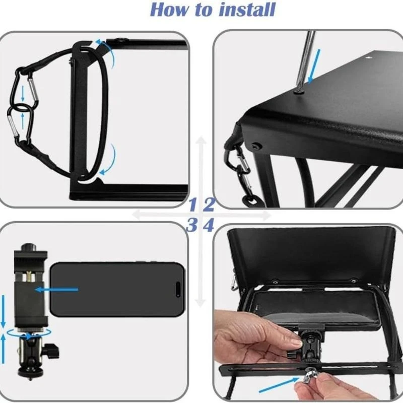 

Stable Sport Camera Mount Professional Phone Fence Mount with Tennis Game Recording Phone Mounting Bracket