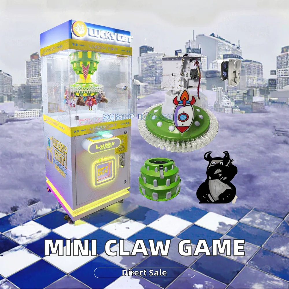Manufacturer Direct Sale Mini Desktop Claw Crane Game Arcade Vending Machine Cheap Coin-Operated Iron Toys With 1 Year Warranty