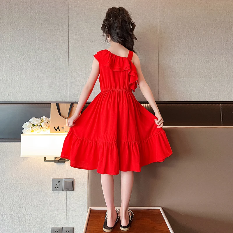 red t shirt dress Tessie Shirred Shirt Dress