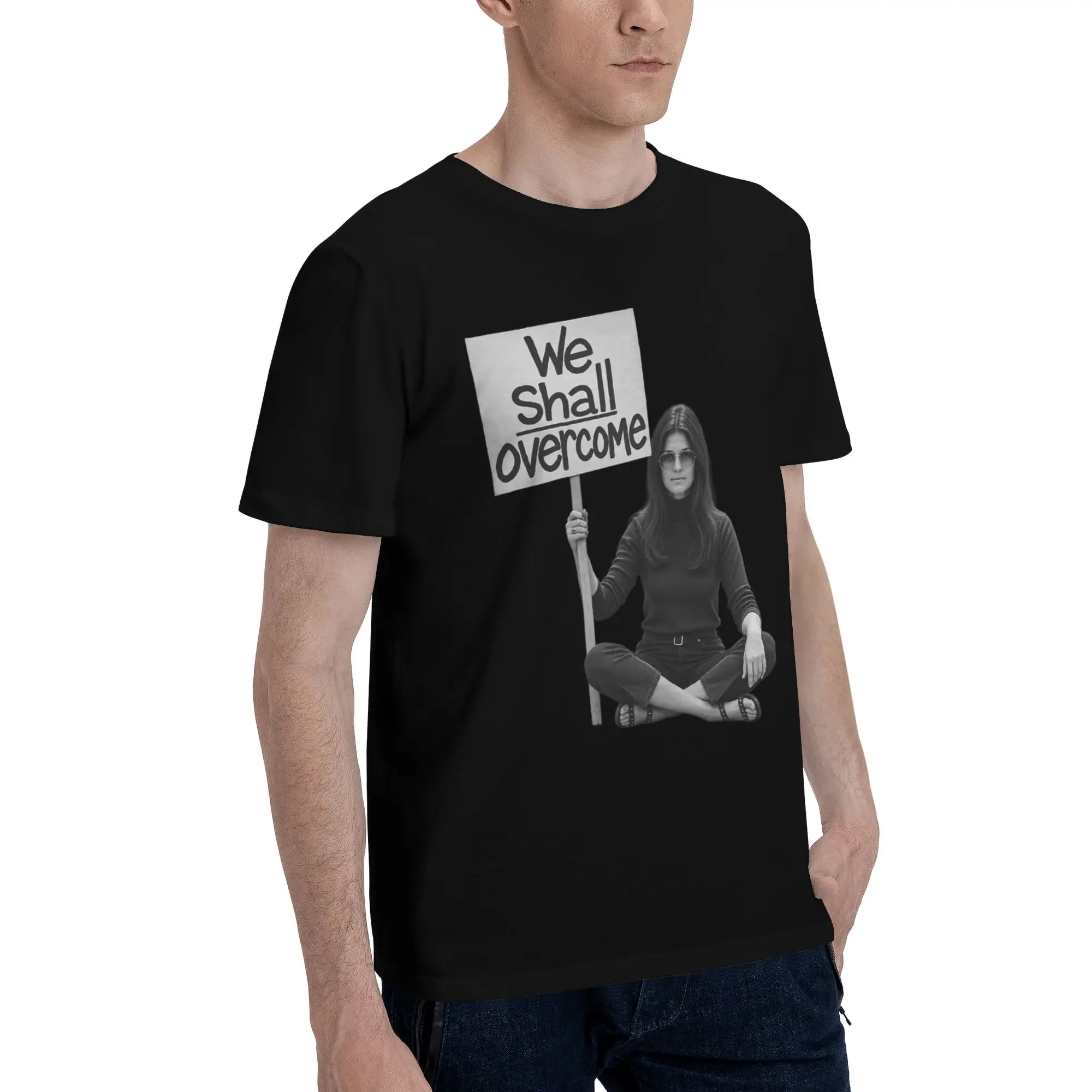 RIP Gloria Steinem  Merch Men Women T Shirt Pure Cotton Tee Graphic Printed  T-shirt Clothes