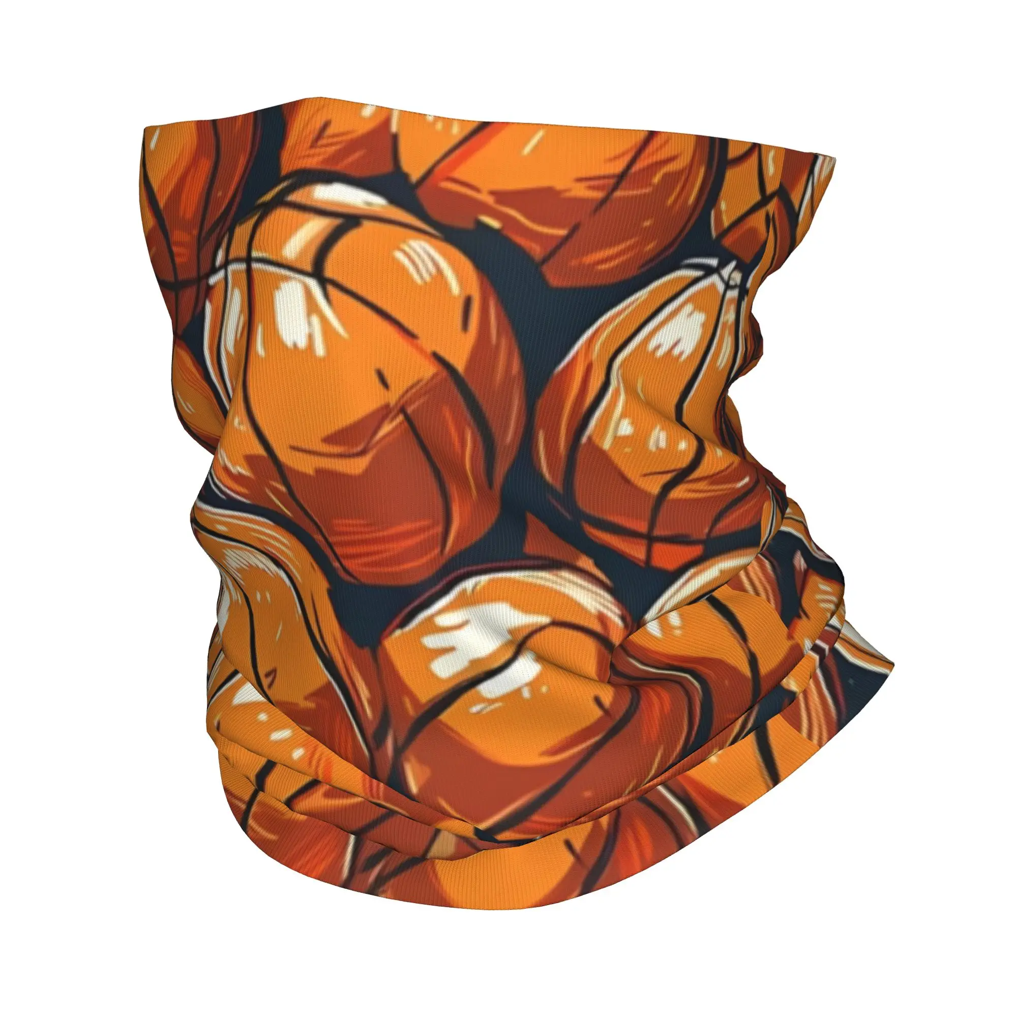 

Balls Pattern Bandana Cover Club Basketball Face Mask Hiking AdultWashable Neckerchief