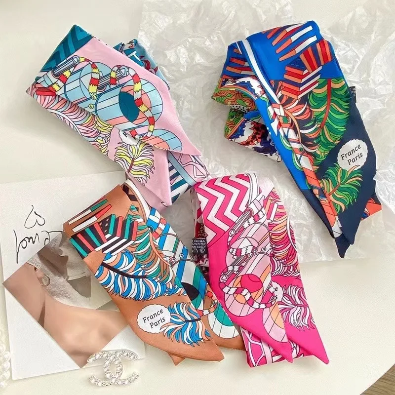 

Elegant French Scarf Ribbon for Women Hair Bag Decoration Stylish Accessory