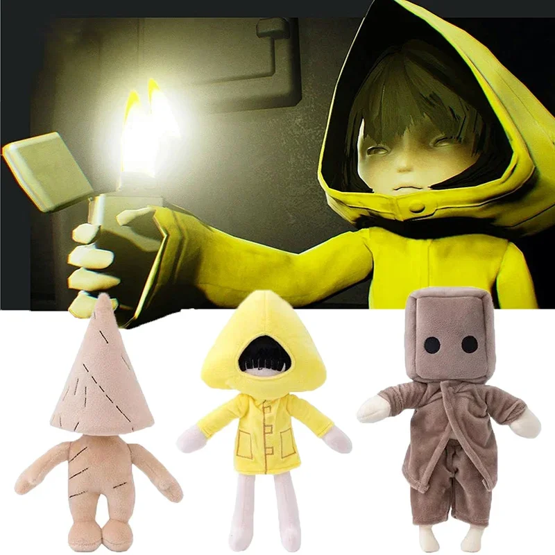 Anime Little Nightmares Plush Toy Cartoon Six Nomes Box Plushie Figure Adventure Game Stuffed Dolls Fan Collection Xmas Gifts