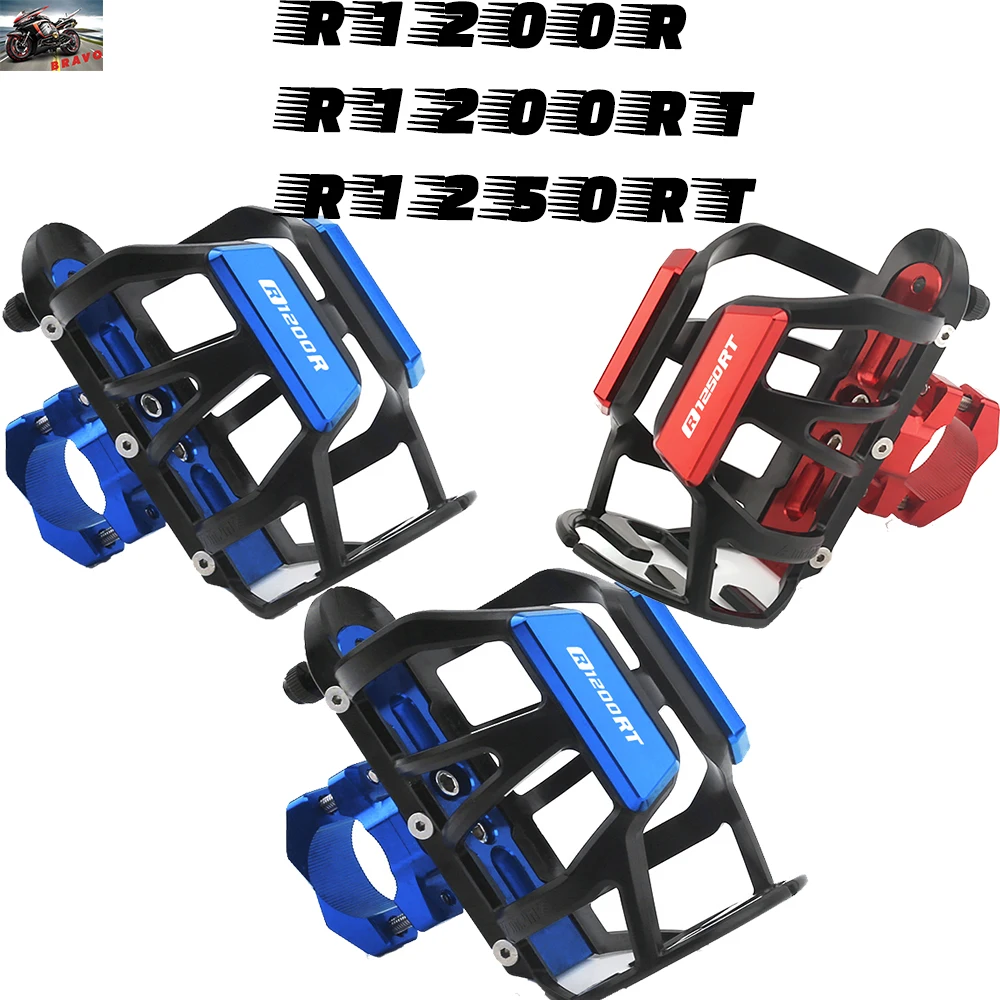 

New For BMW R1200R R1200RT 1200 RT Motorcycle CNC Beverage Water Bottle Drink Cup Holder Bracket Mount Accessories