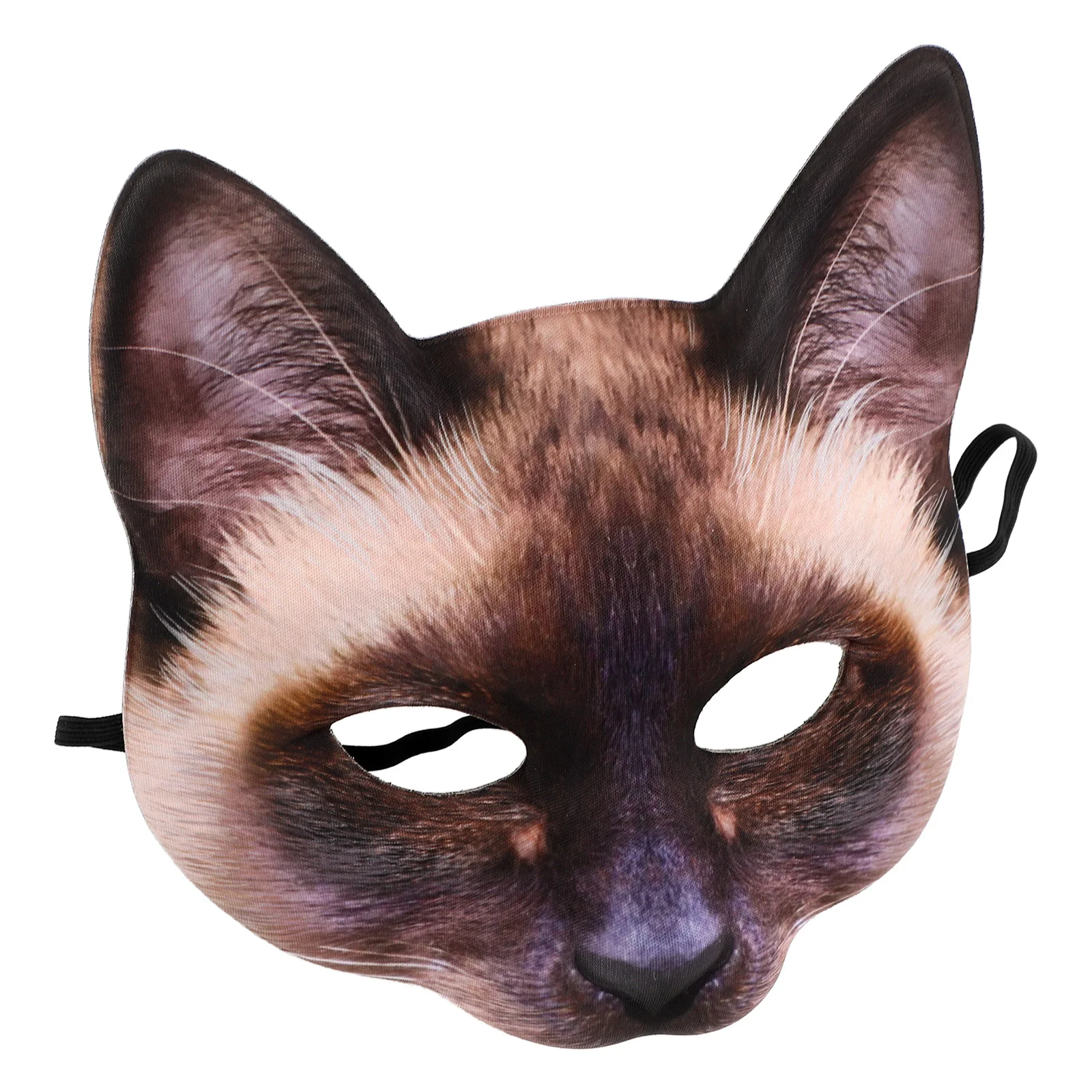 

Halloween Black Cat Accessories Dress up Costume Masquerade Face Mask Half Eyes