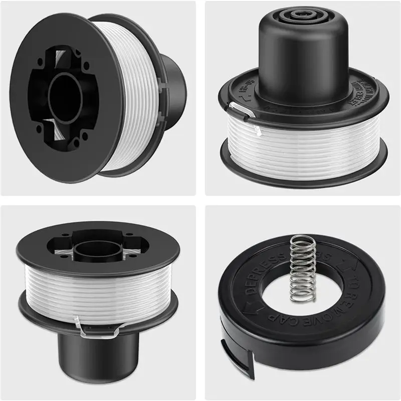 A6226-XJ Strimmer Spool Compatible with Black+ Grass Trimmer Lawn mower spool Nylon, ABS