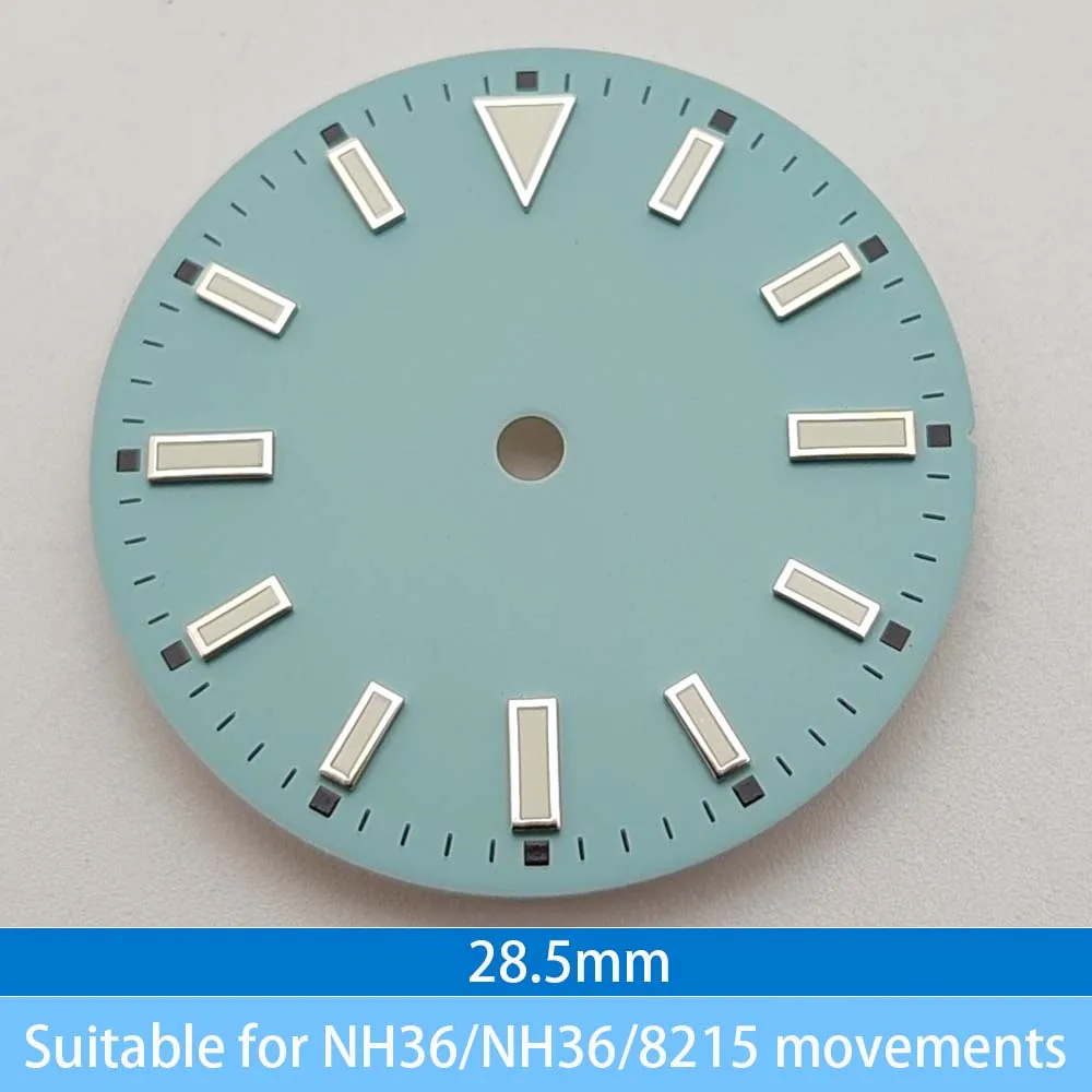Циферблат аксессуара для часов диаметром 28,5 мм подходит для автоматических механических мужских часов NH35/NH36/8215