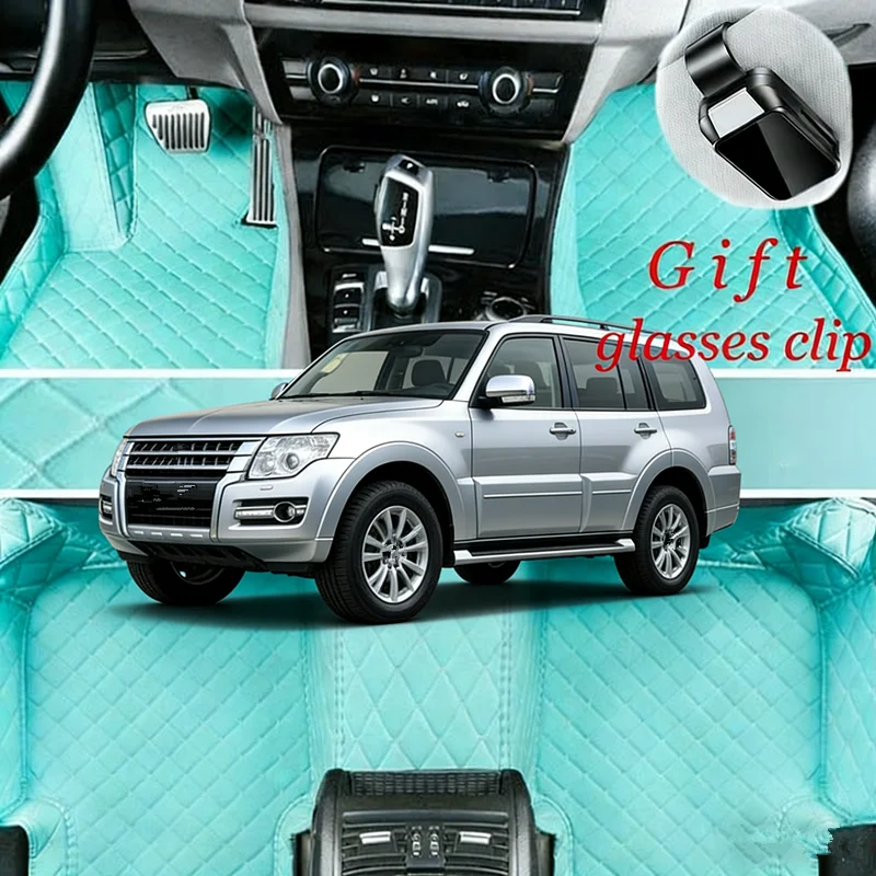 

Custom For Mitsubishi Pajero Montero/Shogun V93 V97/7Seats Car Floor Mats Car Accessories Carpets Covers Left /Right Hand Drive