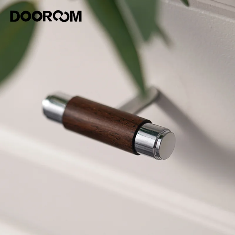 DOOROOM Brass Furniture Handles Wood Wardrobe Cupboard T-bar Drawer Knob Kitchen Cabinet Drawer Gabinete Pull Modern Hardware