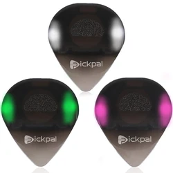 Guitar Picks Medium Picks Non-slip Guitar Picks Jazz Plectrum with High-Sensitivity LED Light Stringed Instrument Plectrum