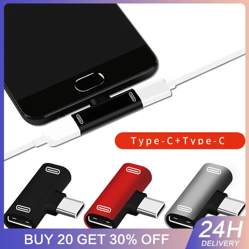 3 In 1 USB C To Type-C Converter Phone Charging /Earphone Splitter Type C Adapter Converters For Xiaomi Huawei Phone Accessories