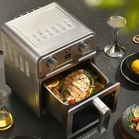 Liven 6.5L Large Capacity Air Fryer Oven Without Oil Cooking Healthy Deep Fryer Toast Oven Temperature Time Adjustable 2025 New