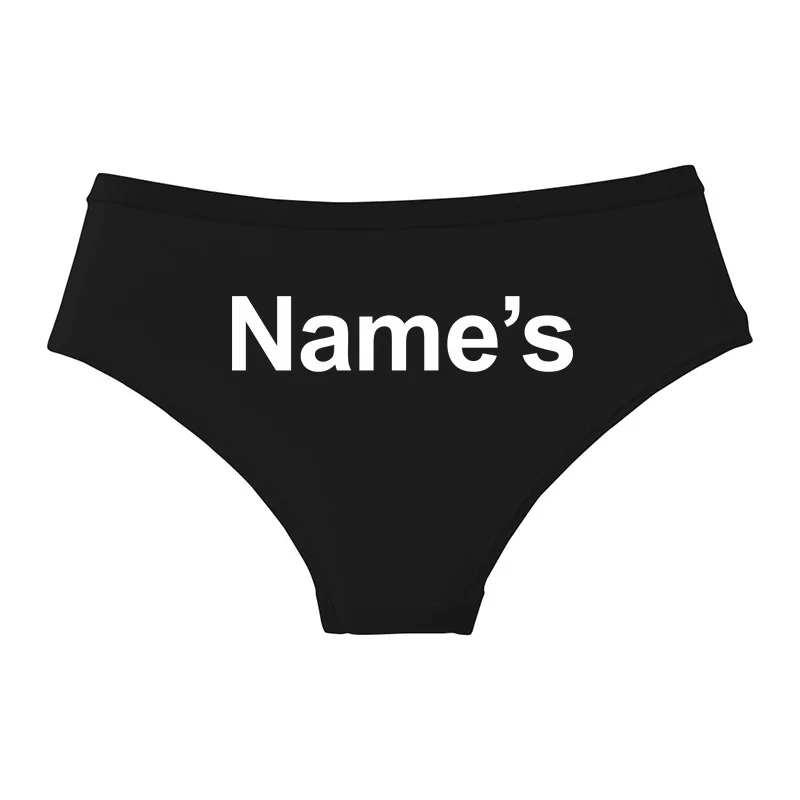 Custom NAME Texts Briefs NAME'S Print Women Sexy Comfortable Underwear Seamless Panties Hot Underpants Lingerie Ladies Briefs