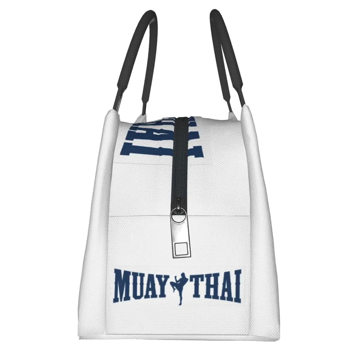 Best Muay Thai Fighter Logo bolsas de almuerzo aisladas Bento Box, bolsas de Picnic portátiles, bolsa térmica más fresca para mujeres y niños