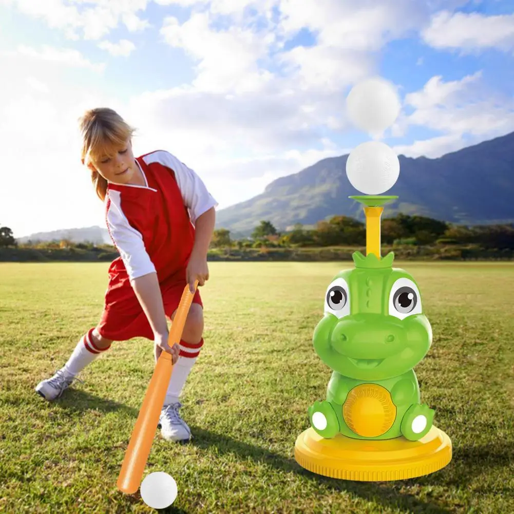 Regulowana automatyczna maszyna do rzucania baseballu zestawy zabawek dla dzieci zabawki na zewnątrz prezent dzieci piłka baseballowa zabawki gry dla 3 + lat