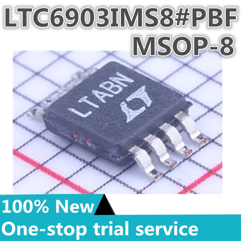 

1-10PCS %New original LTC6903CMS8 LTC6903IMS8 Silkscreen LTABN MSOP8 Serial port Programmable oscillator