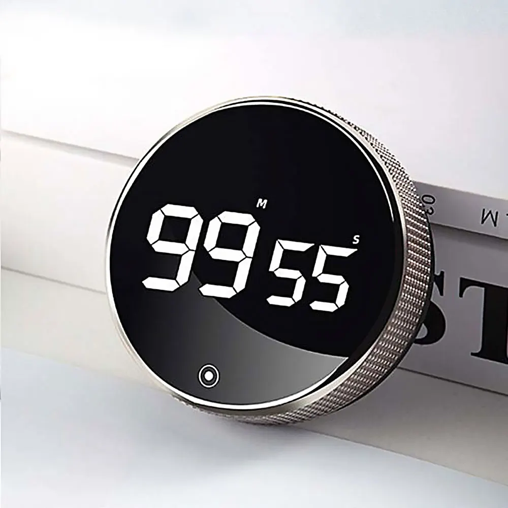 LED Digital Kitchen Timer Study Stopwatch Magnetic Electronic Cooking Countdown Clock LED Mechanical Remind Alarm Kitchen Gadget