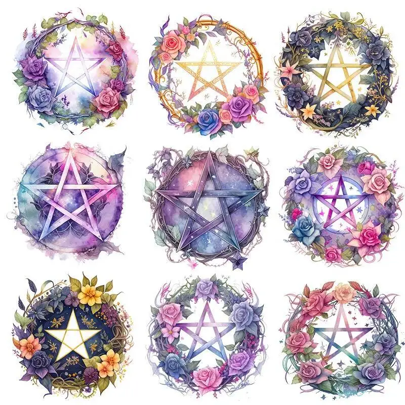 

Fashion stickers, customized pentagram rings, clothing, heat transfer stickers, washable T-shirts, decorative products