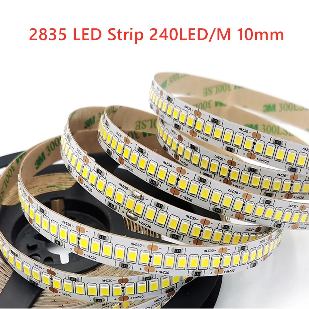 

DC 12V 24V LED Strip Light Tape 240Led/m 1/2/3/4/5m 12V 24V Not Waterproof Flexible 12 24 V LED Strip Lights White Warm White