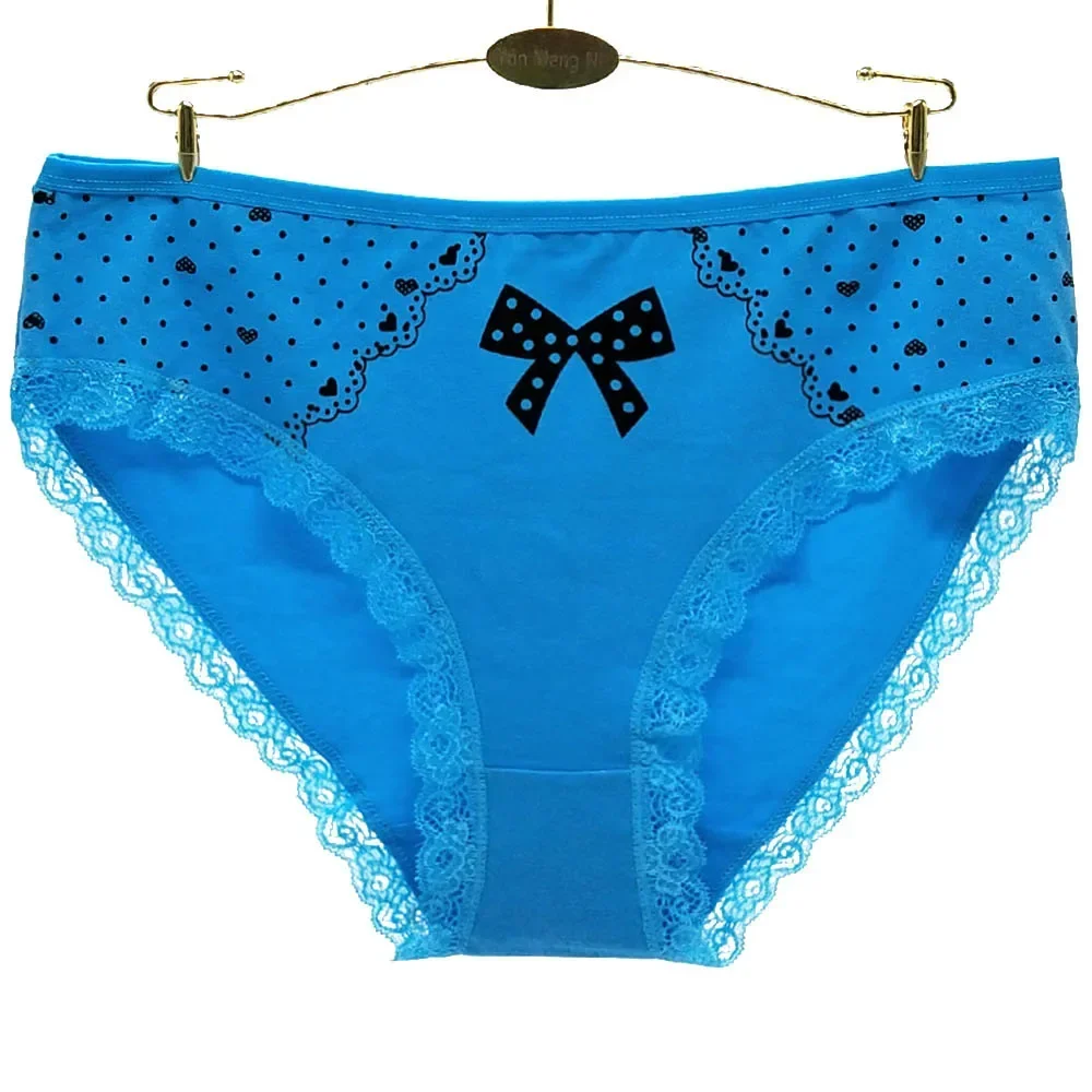 Bavlněné kalhotky Plus Size Spodní prádlo Dámské kalhotky s vysokým pasem Dámské spodní prádlo Dámská dívka Intimní 4XL 3XL 2XL 6 kusů/sada - náhled 4