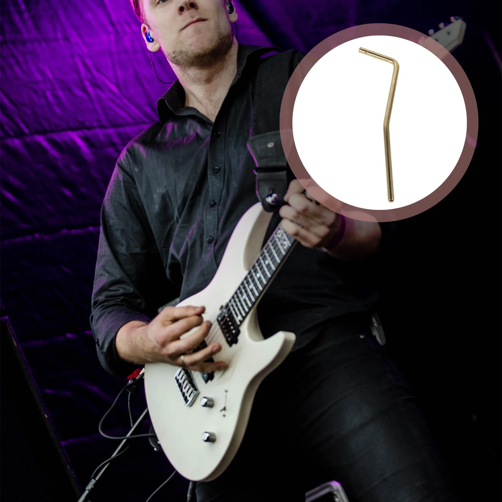 

Electric Guitar Replacement Tremolo Arm 6mm Push in Metal Vibrato Arm Whammy Bar Tremolo System Part Electric Guitar Accessory