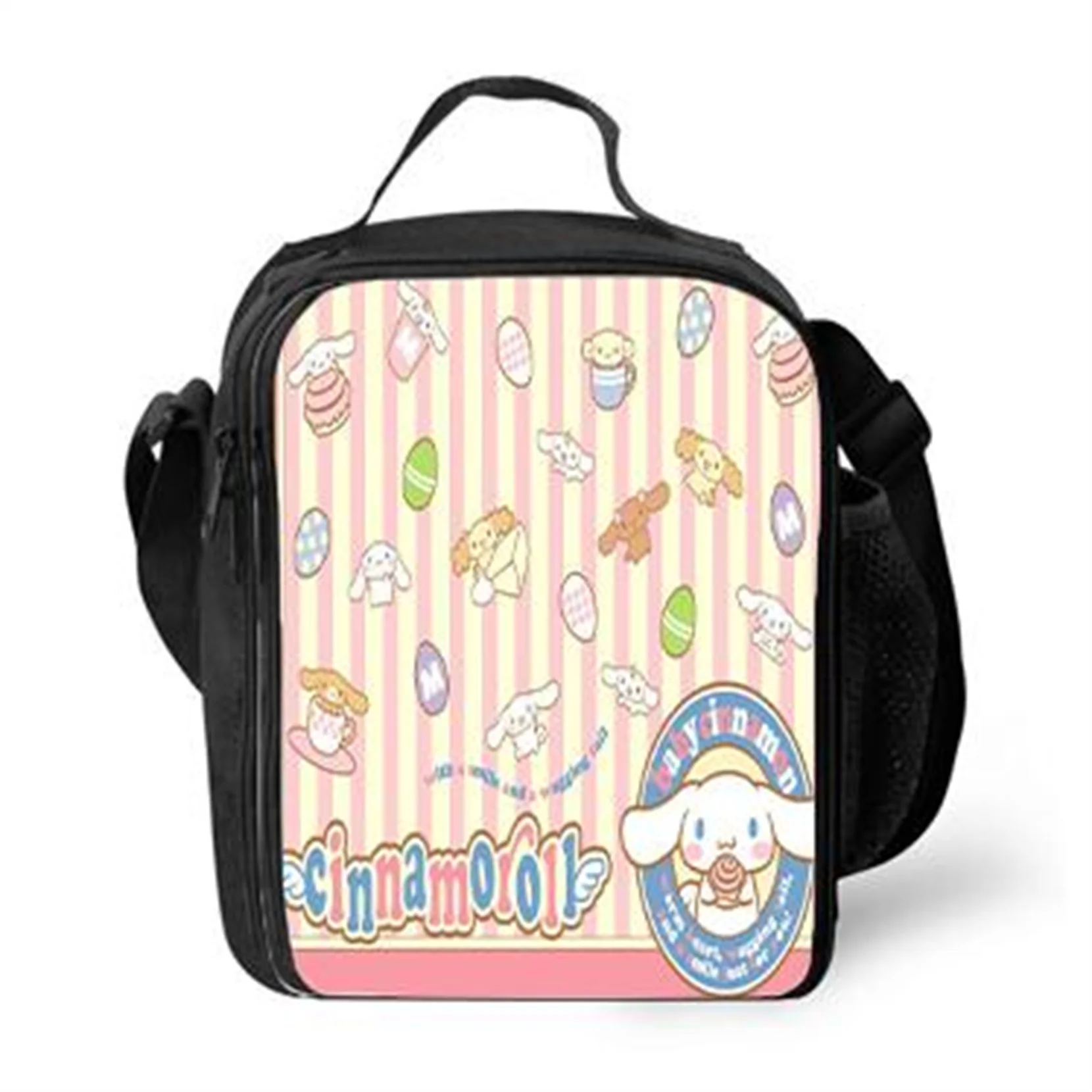 Cinnamoroll Reusable Lunch Box Insulated Thermal Bag Cartoon School Lunch Tote for Little Boy Girl