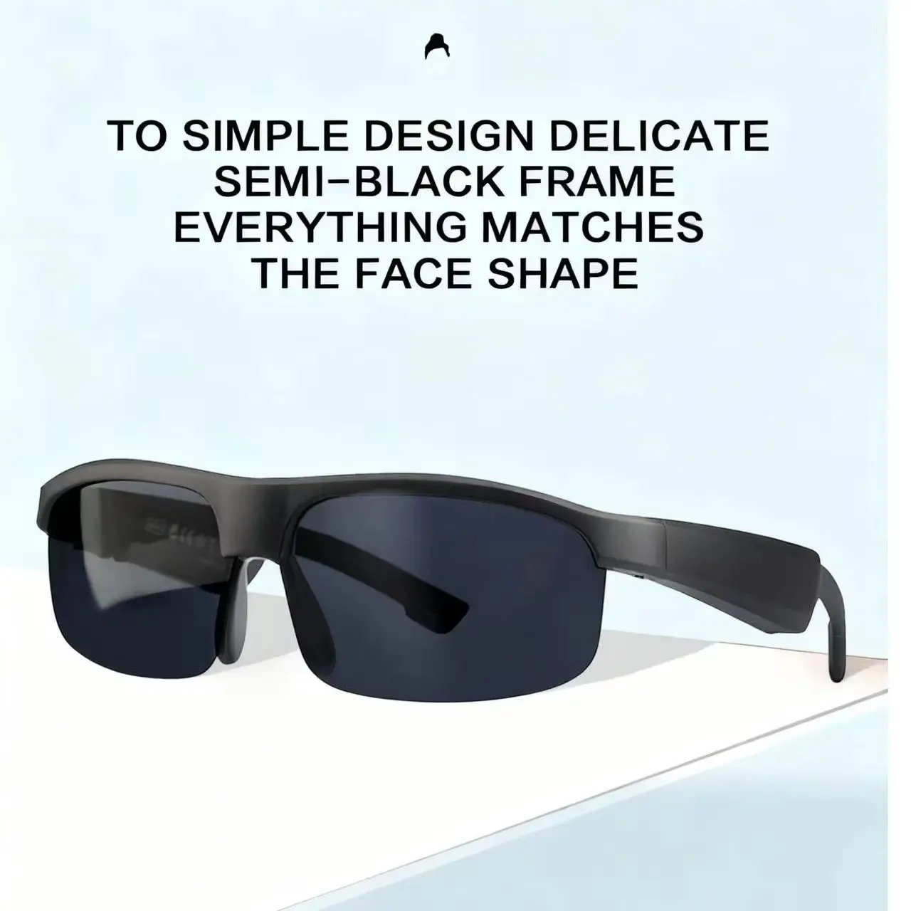 

M6Pro Простой дизайн, нежные получерные очки-гарнитуры Comet Tail Meteor Desing, черные умные Bluetooth-гарнитуры