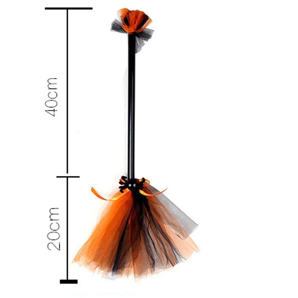 60cm high Reusable Light weight Halloween Witches Plastic broom Dress up for Halloween Carnival costume party