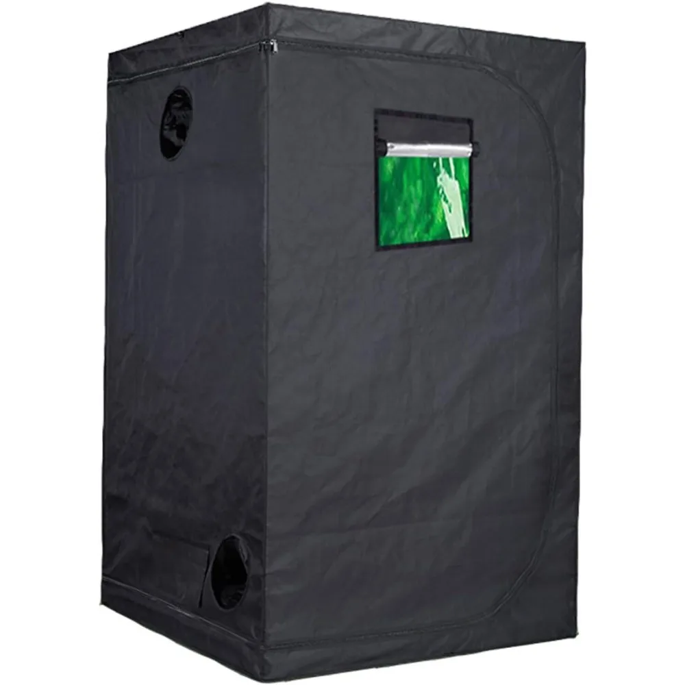 48''X48''X78'' Hydro High Reflective Indoor Grow Tent Room w/Observation Window and Metal Corner