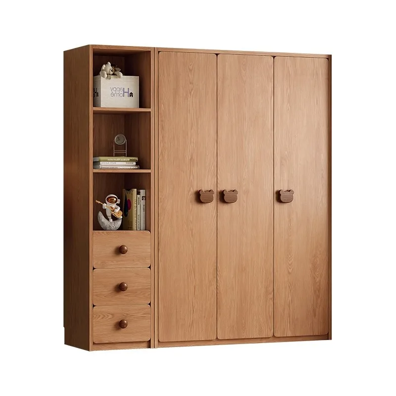 

All-solid Children 's Wardrobes Bedroom Boys'girls' Room Wardrobes Combination Storage Home Furniture Шкафы Для Одежды ZY40YG