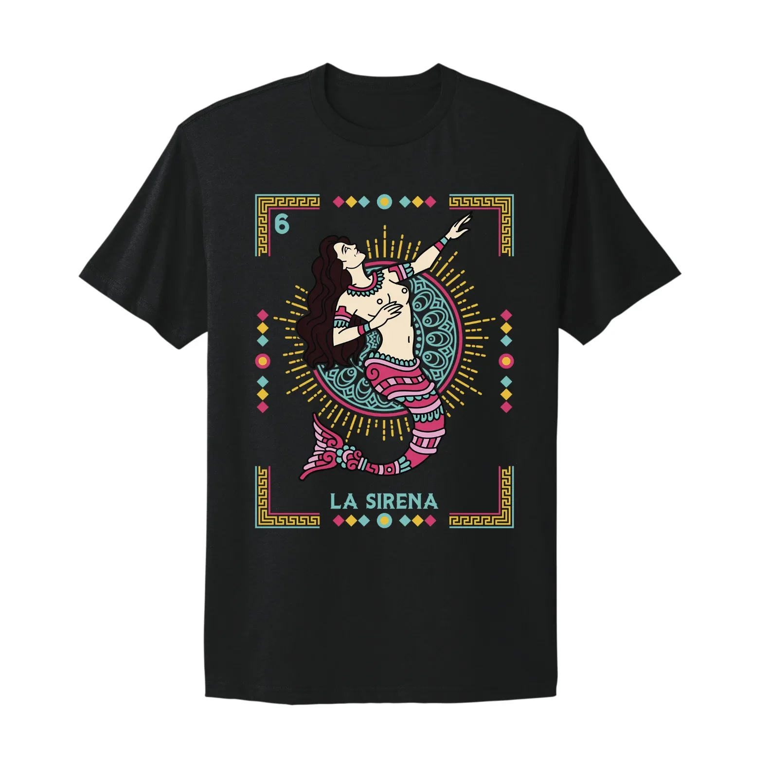 La Sirena Tarjeta Loteria Mexican Bingo T Shirt