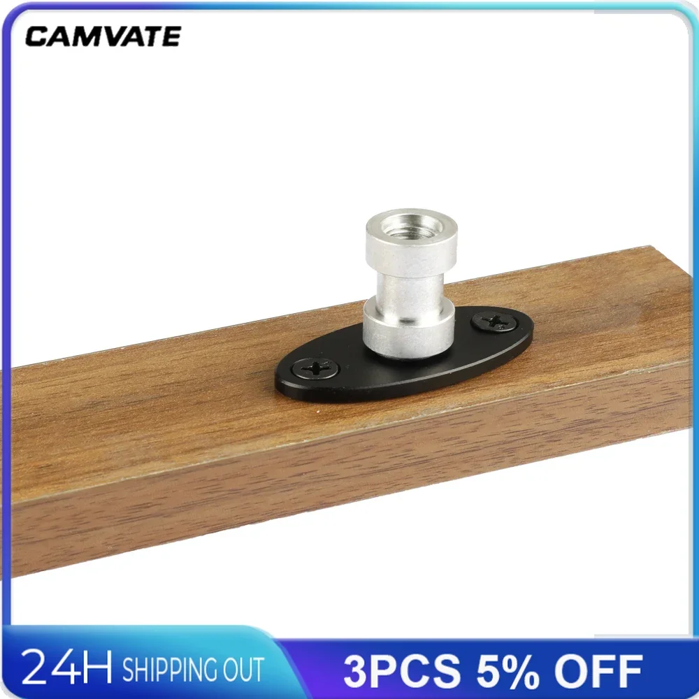 CAMVATE Wall / Table / Ceiling /Mount Support Bracket With 3/8"-16 Female Thread Connector For Microphone/Flash Light Supporting