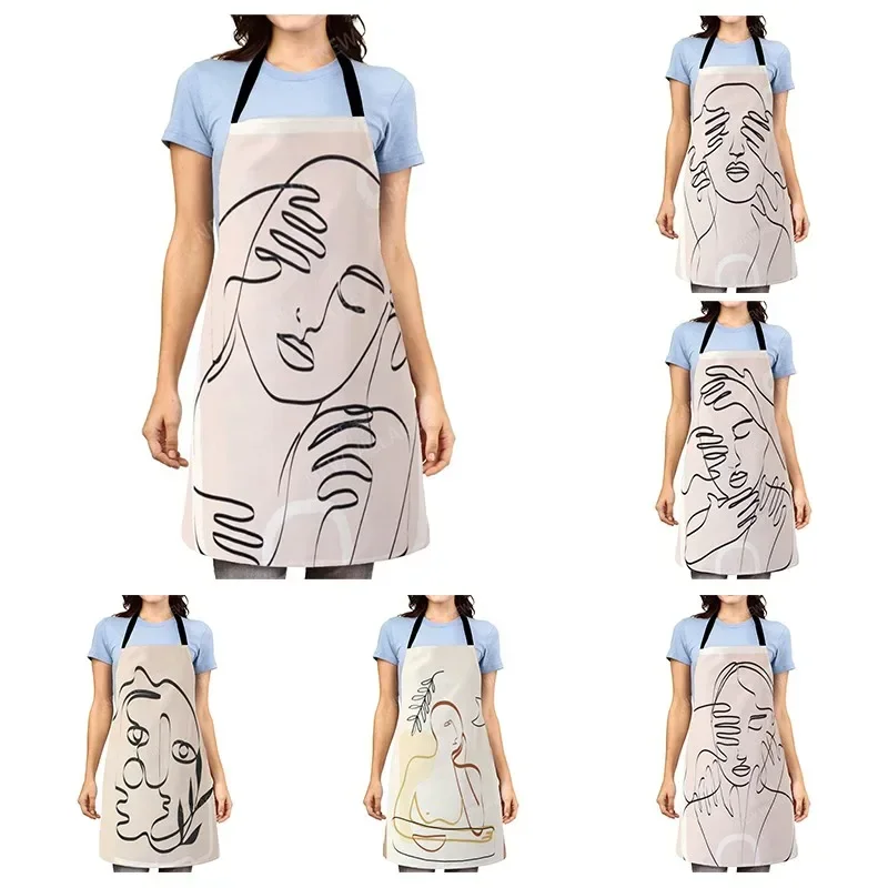 Aesthetic Women kitchen apron kids original Children Waterproof girl fashionable custom princess man waiter work apron oil proof