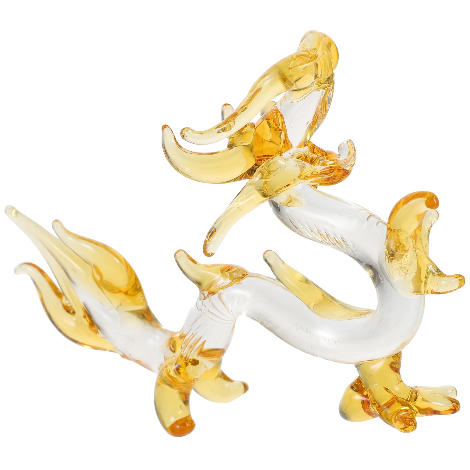 

Animal Crystal Decoration Mythical Dragon Desktop Statue Elegant Room Accent Gift